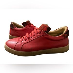 Jared Lang camo tongue sneakers